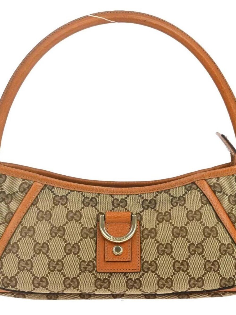 Gucci Beige Canvas GG Abbey D-Ring Handbag 188716